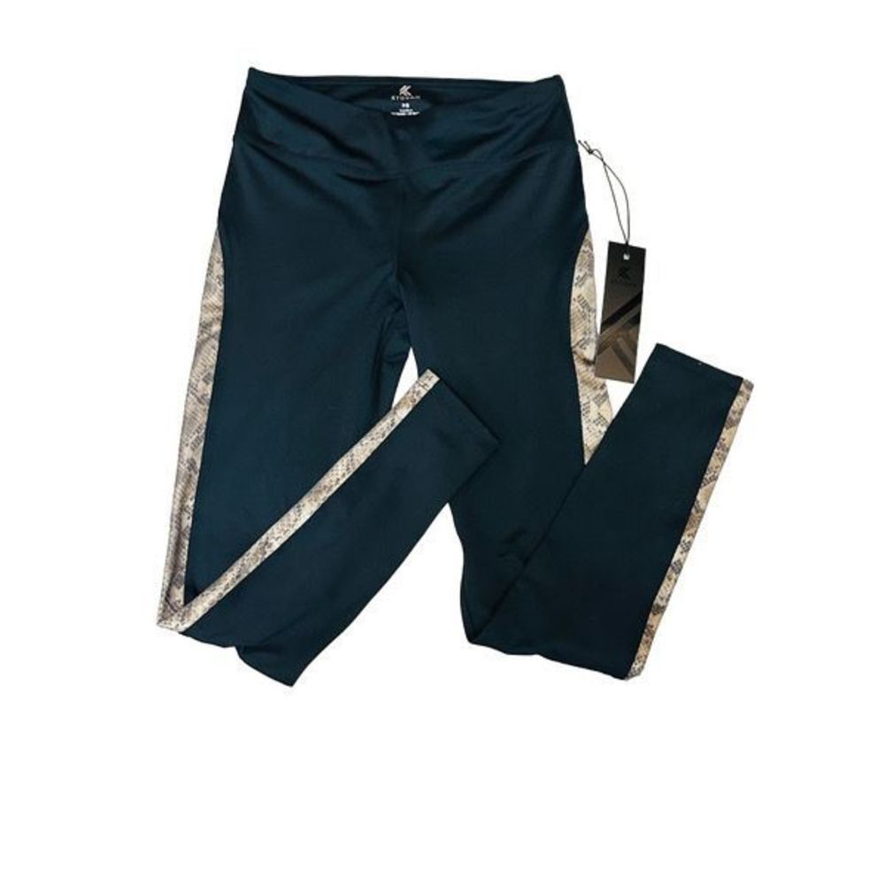 NWT kyodan black and snakeskin yoga leggings